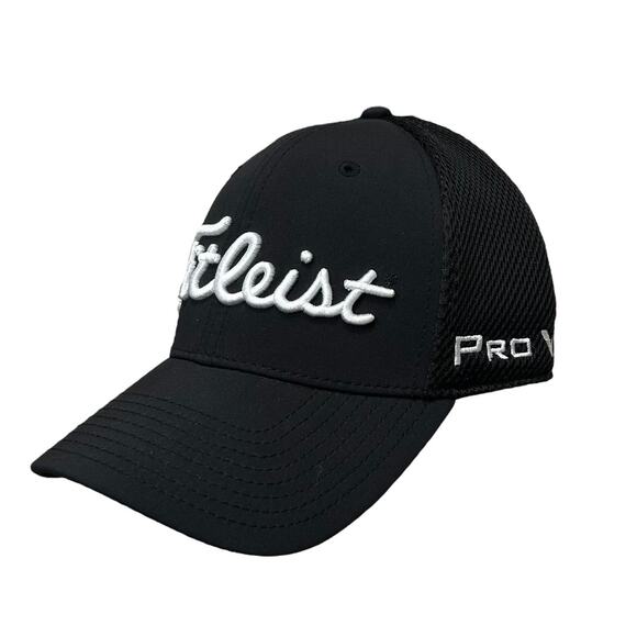 Titleist Footjoy Pro V1 Golf Hat Sz M/L Black Casual Athleisure Embroidered - Picture 1 of 9